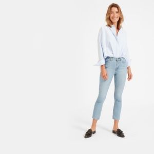 Everlane high-rise skinny ankle jeans